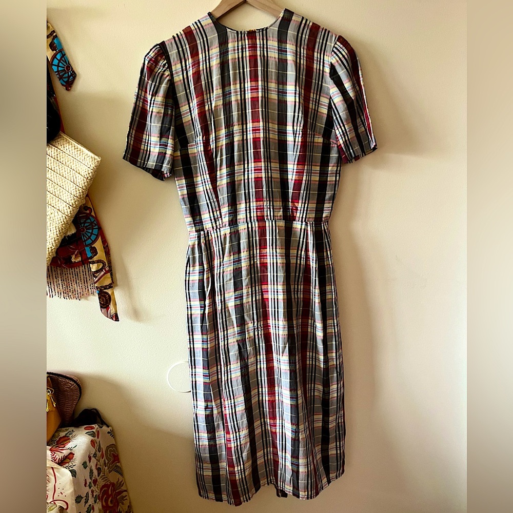 Plaid Vintage Dress - School Girl Style, Cottagecore